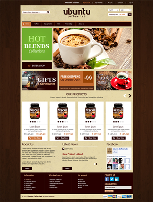 Web Design by Roy for My Coffee Box | Design: #1723341