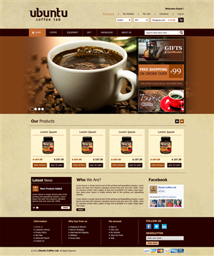 Web Design by Roy for My Coffee Box | Design: #1727337
