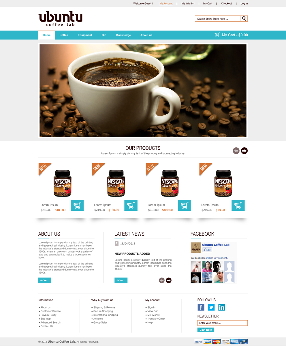 Web Design par Roy pour My Coffee Box | Design #1745958