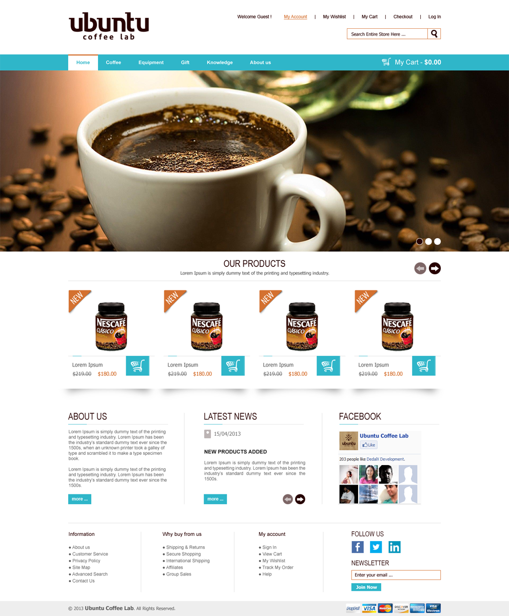 Web Design par Roy pour My Coffee Box | Design #1746153