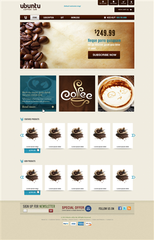 Web Design by SonaDesigns for My Coffee Box | Design: #1744394
