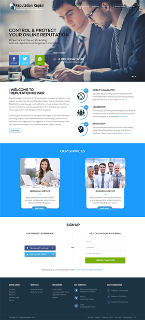 Web Design par RupalTechno pour Webcorp - DNF | Design : #6174490