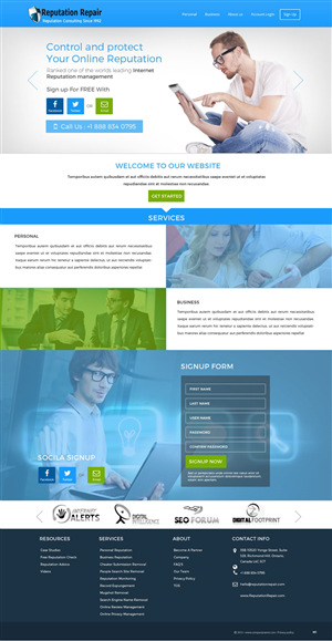 Web Design by pb for Webcorp - DNF | Design #6196996