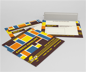 Express envelope design for courier company | Design Emballage par Cheeky Creative