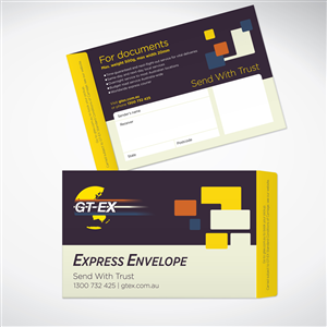 Express envelope design for courier company | Design Emballage par tuan1968