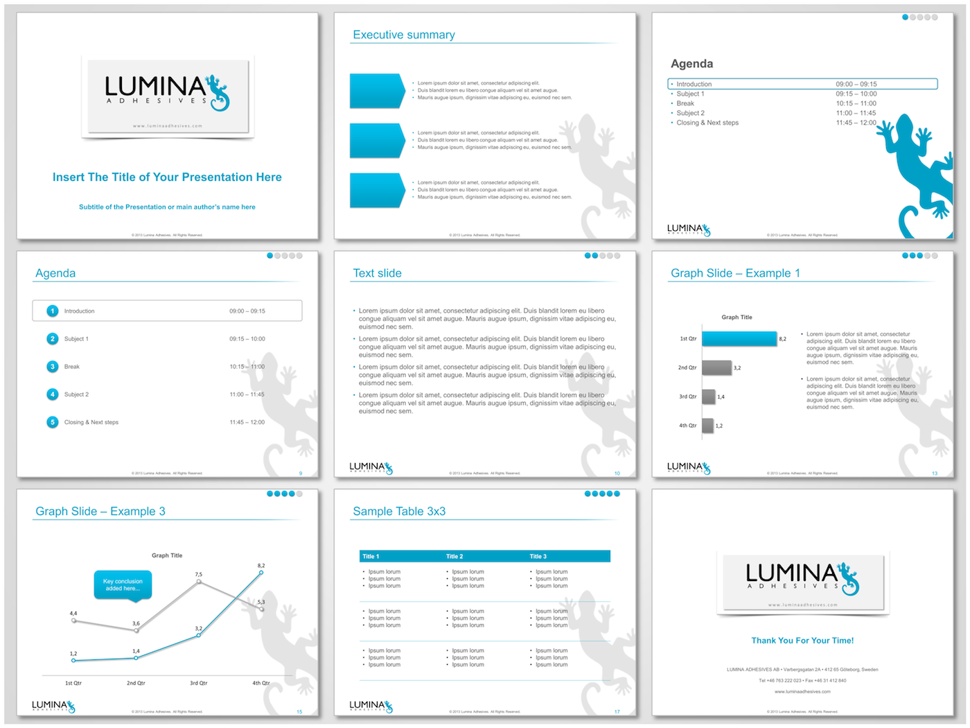 PowerPoint Design by beard&coffee for Lumina Adhesives AB | Design: #1671652