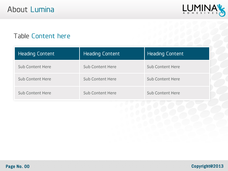 PowerPoint Design by Best Design Hub for Lumina Adhesives AB | Design #1661890