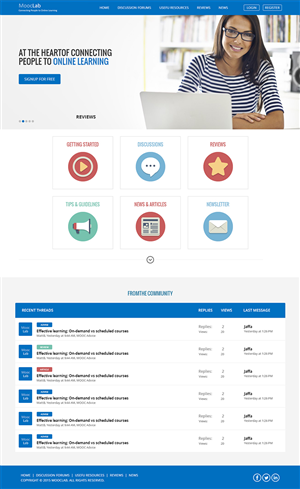 Web-Design von RupalTechno für MoocLab.club | Design #6247334