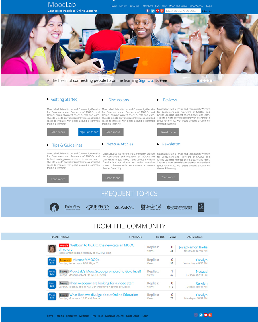 Web-Design von roopaljain für MoocLab.club | Design #6238034