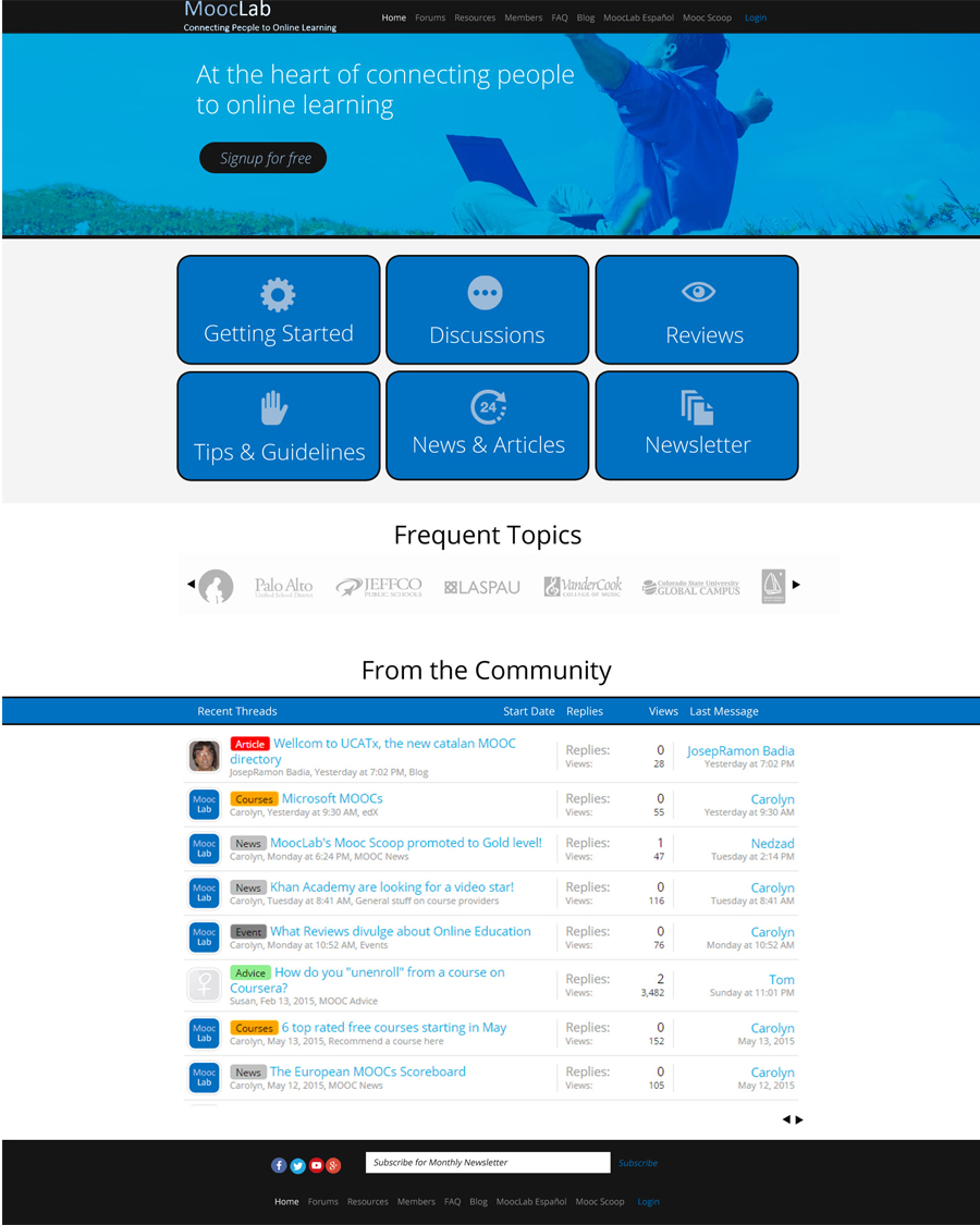 Web Design par roopaljain pour MoocLab.club | Design #6238048