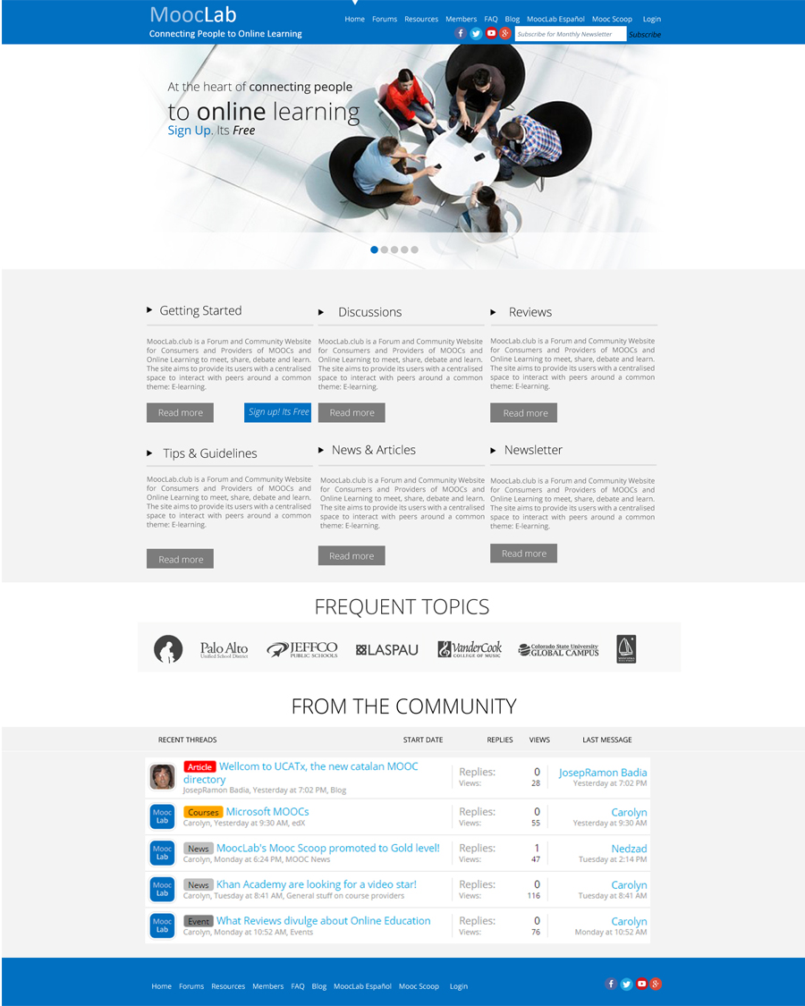 Web Design by roopaljain for MoocLab.club | Design #6277209
