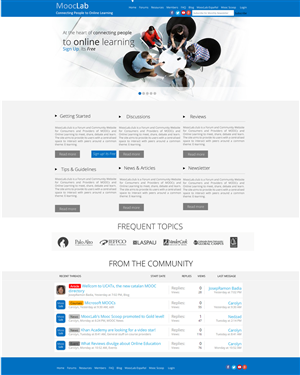Web Design by roopaljain for MoocLab.club | Design #6277209