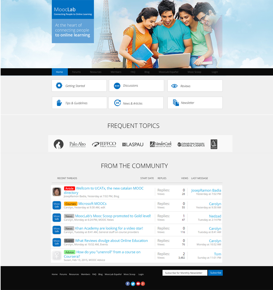 Web Design par roopaljain pour MoocLab.club | Design #6277217