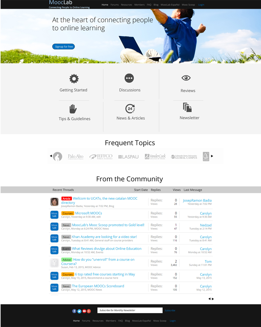 Web Design par roopaljain pour MoocLab.club | Design #6277221