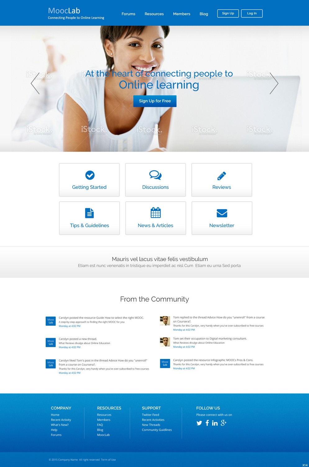 Web Design by pb for MoocLab.club | Design #6229015