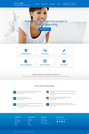 Web-Design von pb für MoocLab.club | Design #6229015