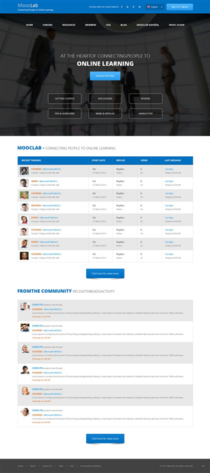 Web Design by pb for MoocLab.club | Design: #6240483