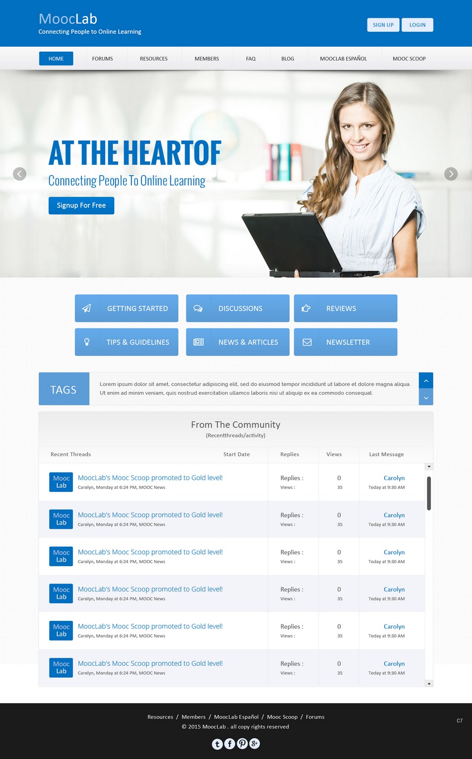 Web Design par pb pour MoocLab.club | Design #6240484