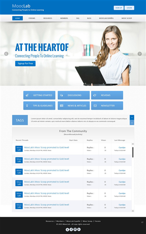 Web Design by pb for MoocLab.club | Design: #6240484
