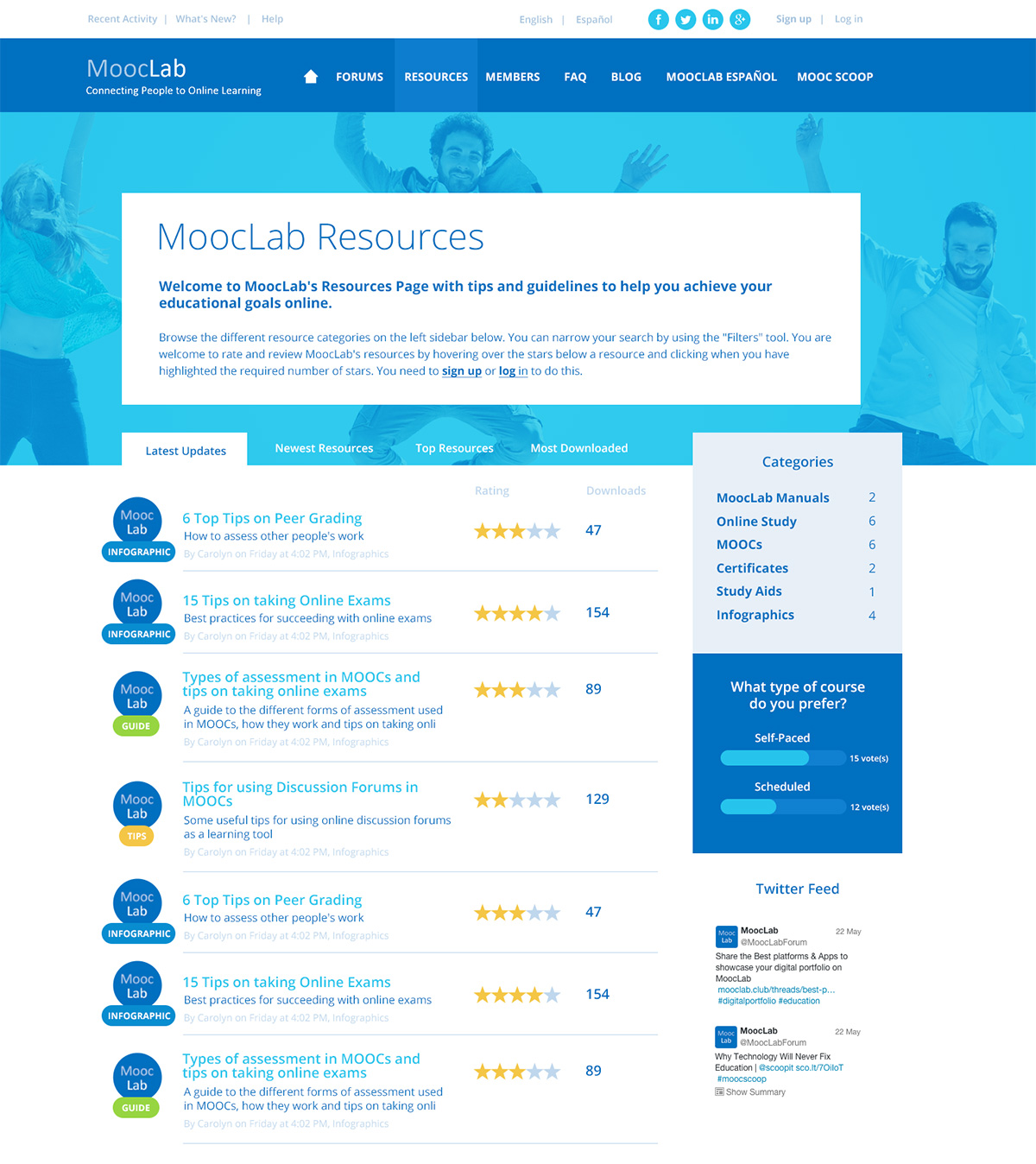 Web Design par Teemu Hakala pour MoocLab.club | Design #6267590