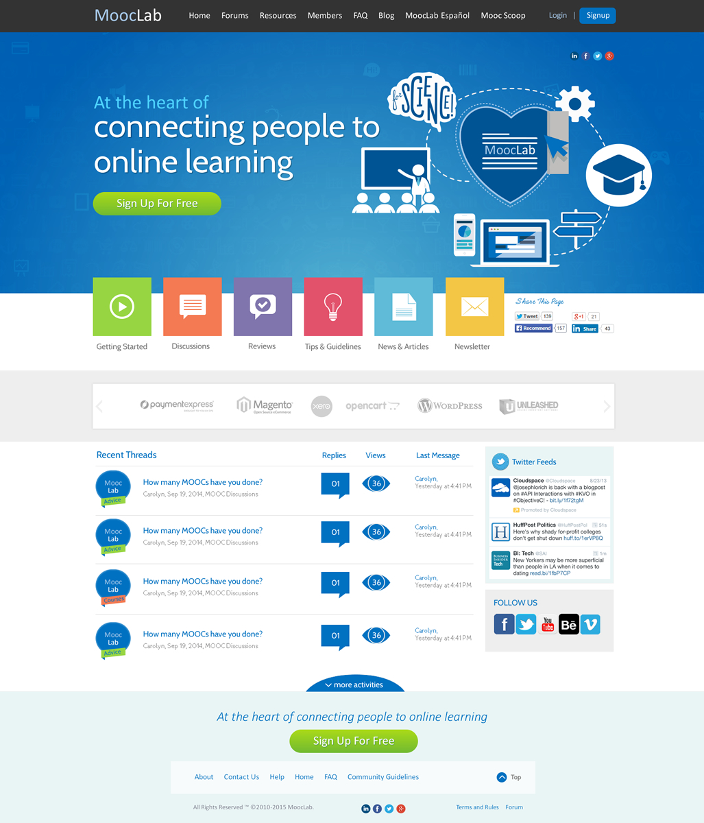Web Design by Behriatech for MoocLab.club | Design #6299486