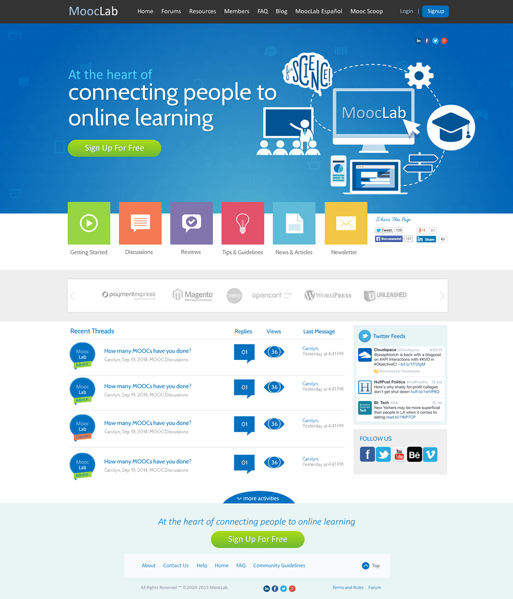 Web Design by Behriatech for MoocLab.club | Design: #6303826
