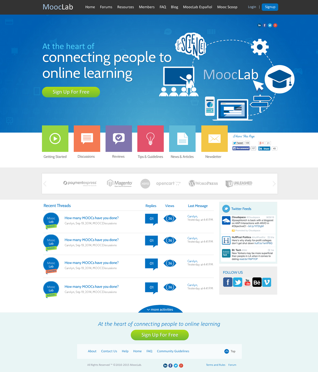 Web Design par Behriatech pour MoocLab.club | Design #6303832