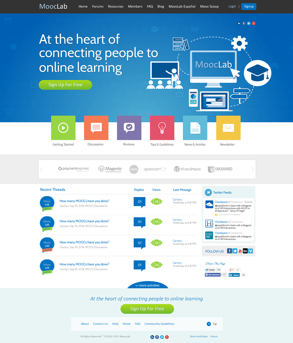Web Design by Behriatech for MoocLab.club | Design #6312503