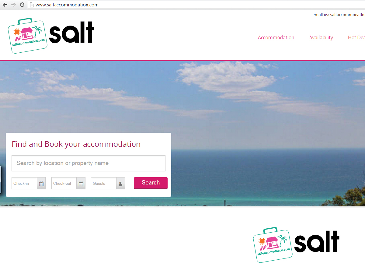Logo Design by Brain.Art for Salt Online Accommodation Service | Design #6179980