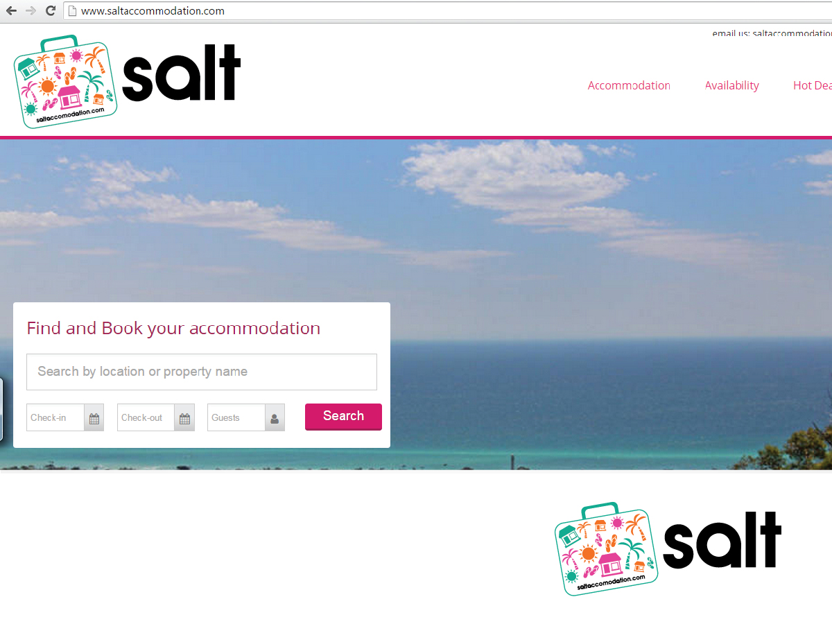 Logo Design by Brain.Art for Salt Online Accommodation Service | Design #6179982
