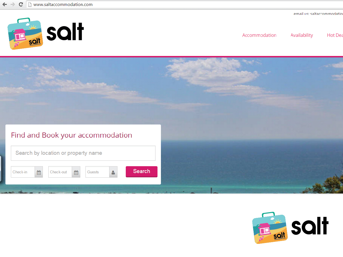 Logo Design by Brain.Art for Salt Online Accommodation Service | Design #6179989
