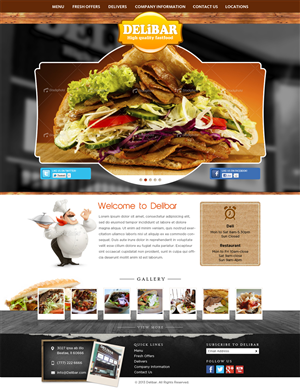 High Quality fast food restaurant - Delibar | Web Design by ShreejiAkshar