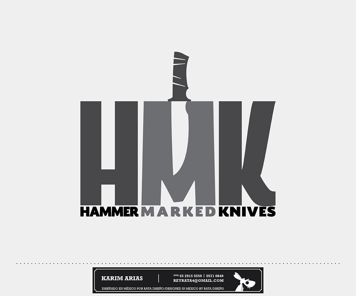 Logo Design by Rey Rata for Hammer Marked Knives | Design #6189765