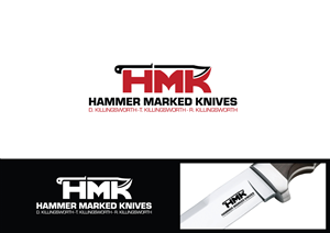 David Killingsworth, Tommy Killingsworth, Robbie Killingsworth, HMK, Hammer Marked Knives | Logo-Design von kaatem