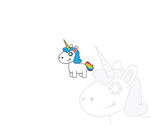 Unicorn LINE sticker to be sold at creators market at LINE Store. | Graphic Design by Alexander