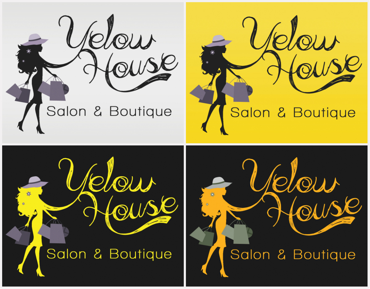 Logo Design by FoXm3D!A for The YELLOW HOUSE SALON & BOUTIQUE | Design #6242012