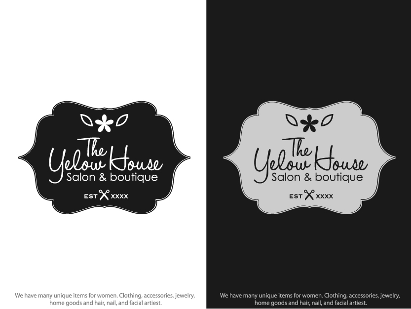 Logo Design by DesignVault for The YELLOW HOUSE SALON & BOUTIQUE | Design #6215518