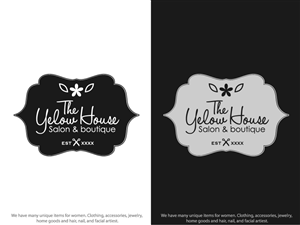 Logo Design by DesignVault for The YELLOW HOUSE SALON & BOUTIQUE | Design: #6215518