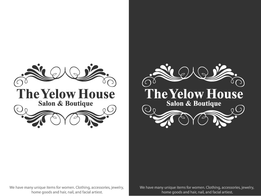 Logo Design by DesignVault for The YELLOW HOUSE SALON & BOUTIQUE | Design #6215522