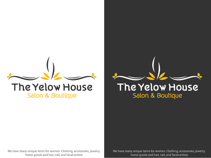 Logo Design by DesignVault for The YELLOW HOUSE SALON & BOUTIQUE | Design #6215526