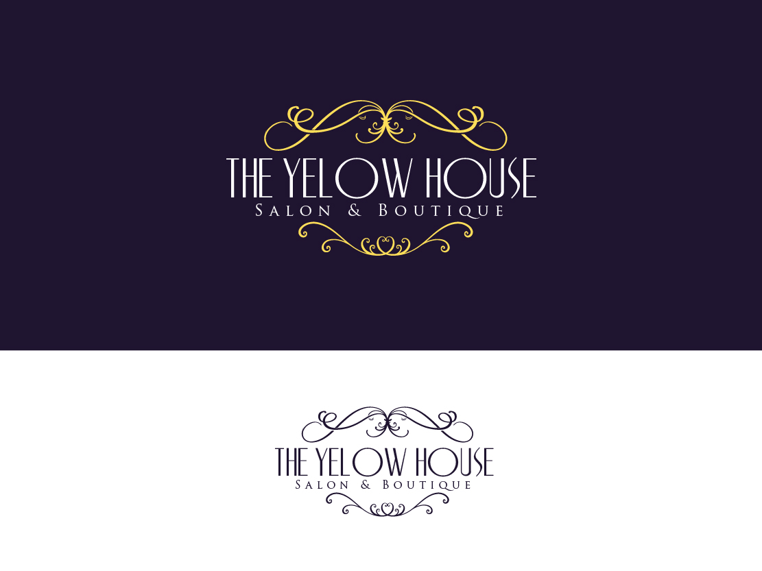 Logo Design by DesignVault for The YELLOW HOUSE SALON & BOUTIQUE | Design #6215611