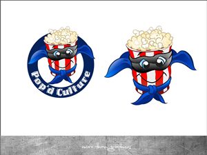 Pop'd Culture | Logo Design by vladst2004