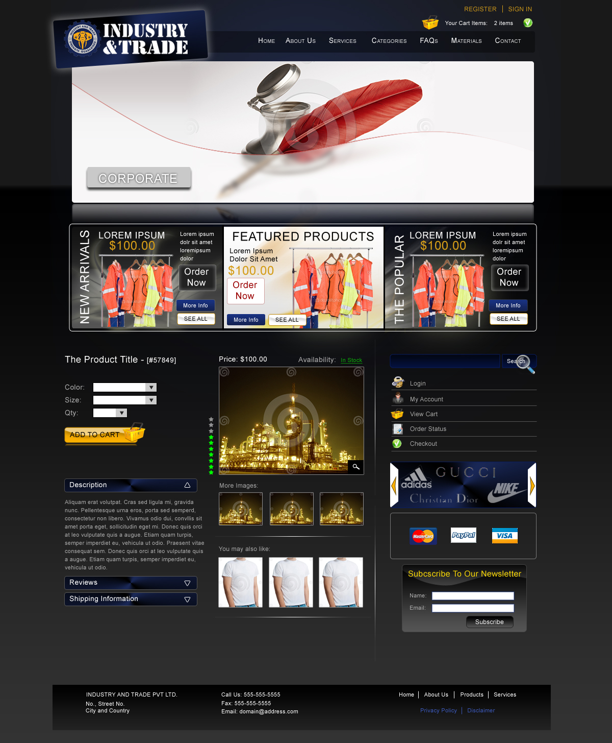 Web Design by D...Design for Promotional Logistics | Design #348828
