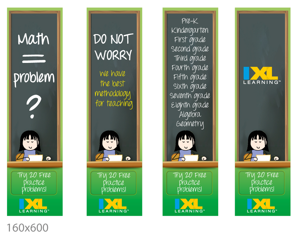 Banner Ad Design by JCR for IXL Learning | Design #1669685