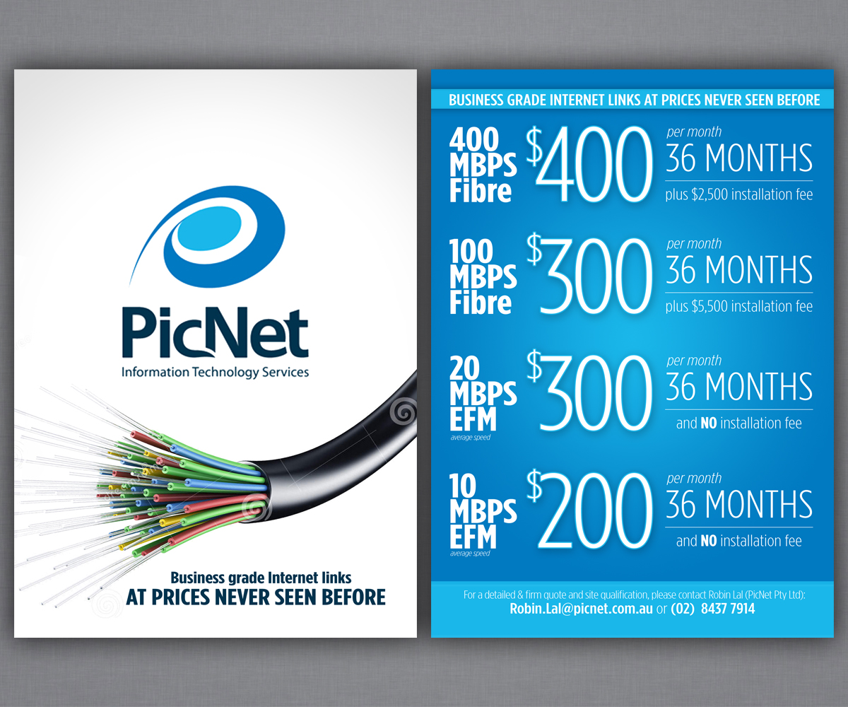 Flyer Design by Brian Ellis for PicNet Pty Ltd | Design #6193506