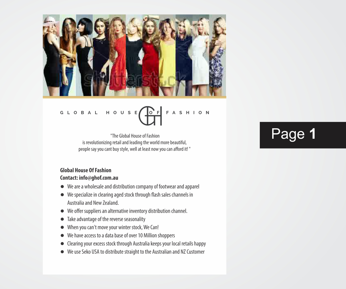 Diseño Gráfico por dany.firdaus para Global House of Fashion | Diseño #6273294