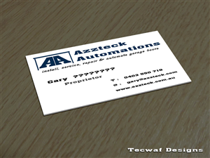 Visitenkarten-Design von tecwaf1 für dieses Projekt | Design: #6211302