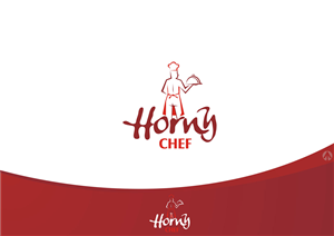 Diseño de Logo por MBARO para HORNY CHEF | Diseño: #1657289
