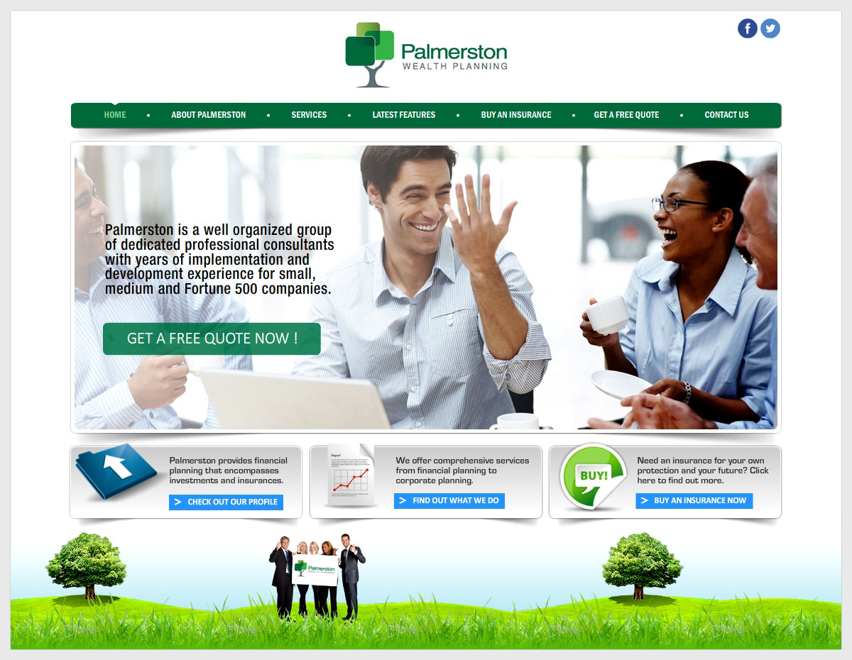 Web Design by -Marc- for Palmerston Wealth Planning | Design #6288514