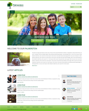 Web Design by pb for Palmerston Wealth Planning | Design: #6196849
